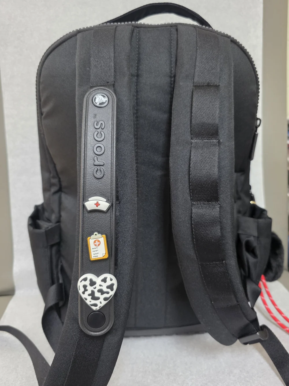 Crocs Black Large Backpack with Jibbitz Charms